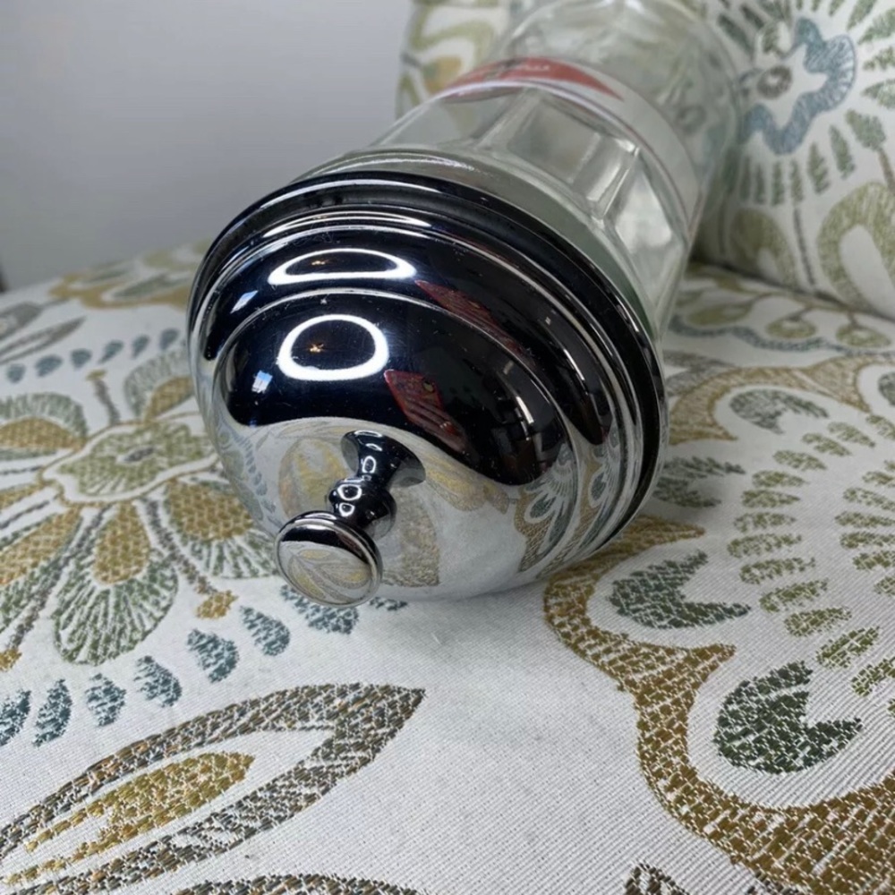 Vintage Classic Coca Cola Straw Holder Glass - Picture 2 of 4